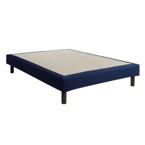  Cache-sommier intégral 100% coton indigo