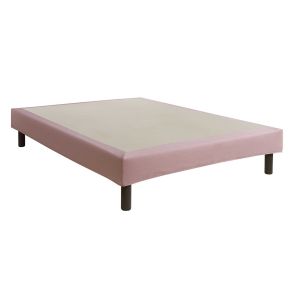 Cache-sommier intégral 100% coton orchidée