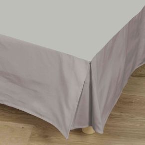 Cache-sommier gris 100% coton - Tradilinge
