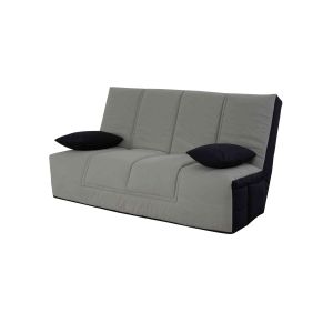 Banquette clic-clac matelas SIMMONS mousse avec housse + 2 coussins - CC10005