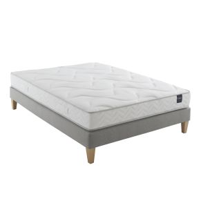 Ensemble matelas hôtellerie 100% latex non-feu et anti-punaise, sommier et pieds Crépuscule 510 - SOMEO