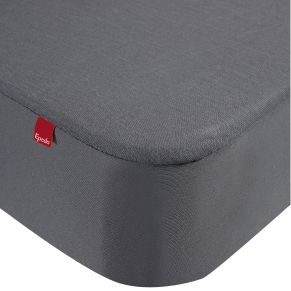 Drap housse protège matelas imperméable 2 en 1 Epeda gris 80x190/200 - Hôtellerie