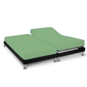 Drap housse vert jade TPR jersey extensible 2x70x190 - Hôtellerie