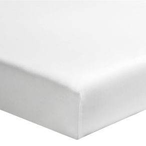 Drap housse blanc 100% coton biologique bonnet 30 cm