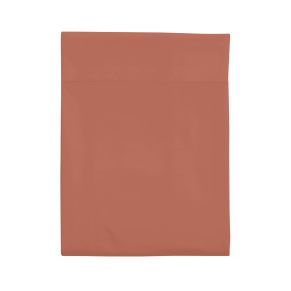 Drap plat 100% coton terracotta 180x290 cm - Hôtellerie