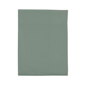 Drap plat 100% coton vert de gris 180x290 cm - Hôtellerie