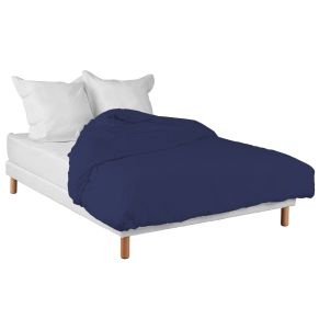 Housse de Couette Bleu Marine 100% Coton