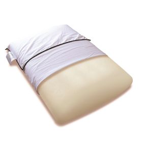 Oreiller mousse mémoire végétale et taie d'oreiller percale Someo