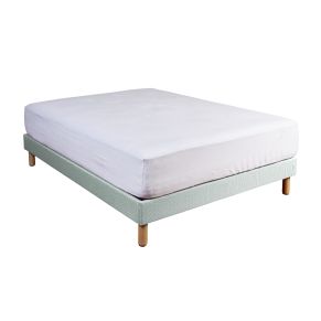 Protège matelas molleton 100% coton bio bonnet 40 cm 180x200 - Hôtellerie