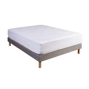 Protège matelas molleton 100% coton bonnet 50 cm 140x190 - Hôtellerie