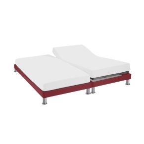 Protège matelas molleton imperméable - bonnet 27 cm TPR pour sommier articulé