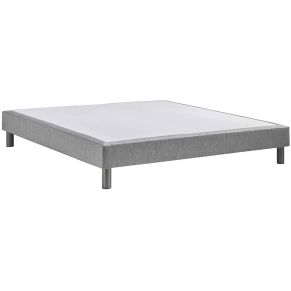 Sommier déco gris chiné tapissier 17cm non-feu hôtellerie CAMPET