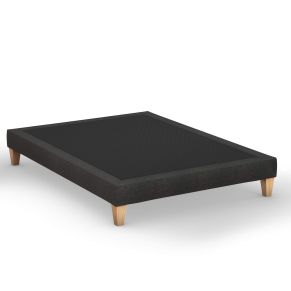 Sommier déco tapissier nuit noire - SOMEO