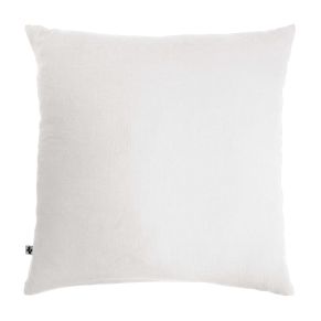 Taie d'oreiller double gaze de coton blanc fond blanc