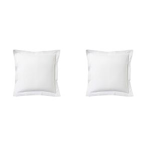 Lot de 2 taies d'oreiller blanc 100% lin