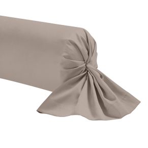 Taie de traversin percale lin 90 cm - Hôtellerie