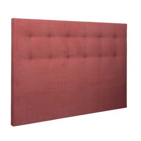 Tête de lit déco capitonnée rouge fraise  - Someo
