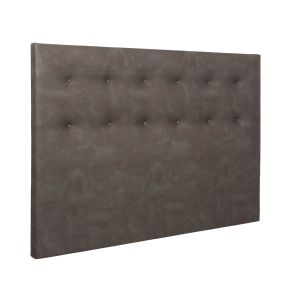 Tête de lit déco capitonnée simili cuir chocolat - Someo