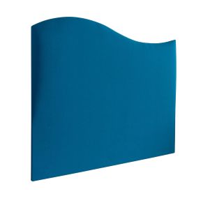 Tête de lit forme vague bleu canard - Someo