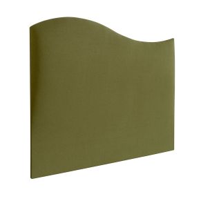 Tête de lit forme vague vert mousse - Someo