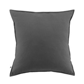 Taie d'oreiller flanelle anthracite