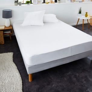 Protège matelas anti-acariens imperméable molleton 100% coton
