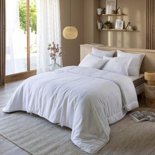 Pack couette 4 saisons et oreiller anti-acariens et anti-bactériens