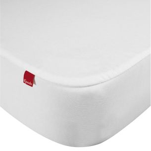 Drap housse protège matelas imperméable 2 en 1 Epeda blanc