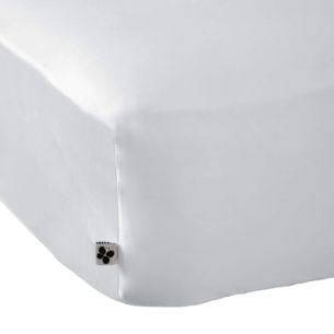 Drap housse bonnet 30 cm en bambou uni