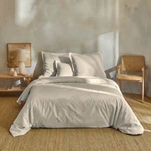 Parure de lit percale unie 