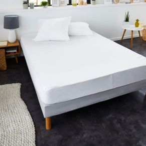 Protège matelas anti-acariens imperméable molleton 100% coton