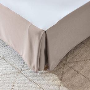 Cache sommier integral taupe ambiance zoom
