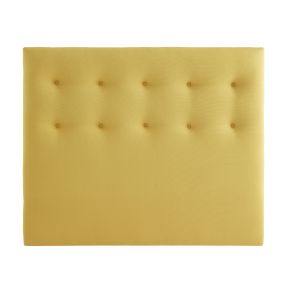 Tête de lit hôtellerie déco capitonnée jaune Aurore - SOMEO 140