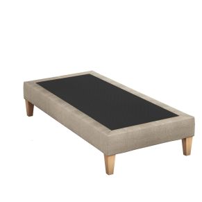 Sommier hôtellerie déco tapissier beige sable - SOMEO 70x190