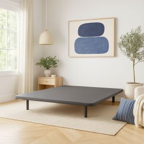 Cache-sommier anthracite pour cadre à lattes Someo ambiance