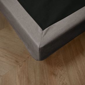 Cache-sommier beige RONDA 90x190 cm - SOMEO
