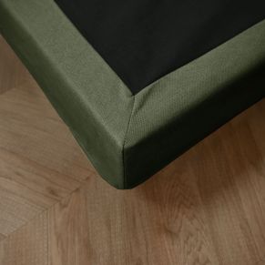 Cache-sommier kaki RONDA 90x190 cm - SOMEO