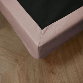 Cache-sommier rose RONDA 90x190 cm - SOMEO