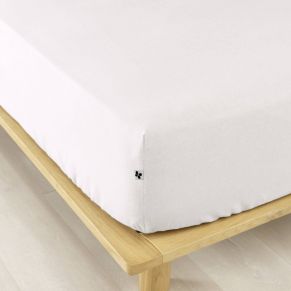 Drap housse flanelle blanc 90x190 cm - Hôtellerie