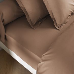 Drap housse coton percale bonnet 30 cm Dune 80x190 - SOMEO