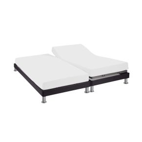 Drap housse TPR percale blanc bonnet 30 cm 2x70x190 cm - Hôtellerie