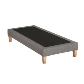 Sommier hôtellerie déco tapissier gris lumière - SOMEO 70x190