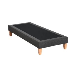 Sommier hôtellerie déco tapissier gris profond - SOMEO 70x190