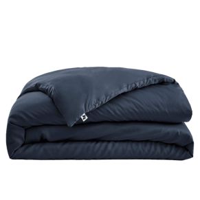 Housse de couette en bambou 240x220 cm bleu minuit