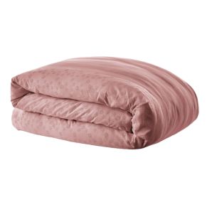 Housse de couette 100% coton broderie anglaise rose
