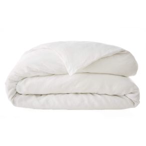 Housse de couette lin lavé blanc