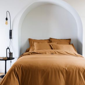 Housse de couette coton percale Jaune 140x200 - SOMEO