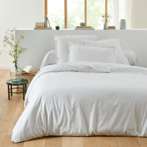 Housse de couette blanc 100% lin 140x200 cm - Hôtellerie