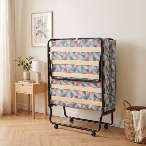 Lit d'appoint pliant avec matelas et sommier