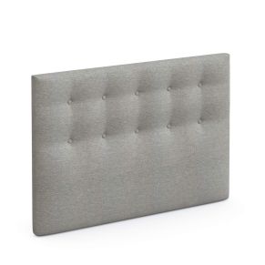 Tête de lit hôtellerie déco capitonnée gris lumière - SOMEO 140
